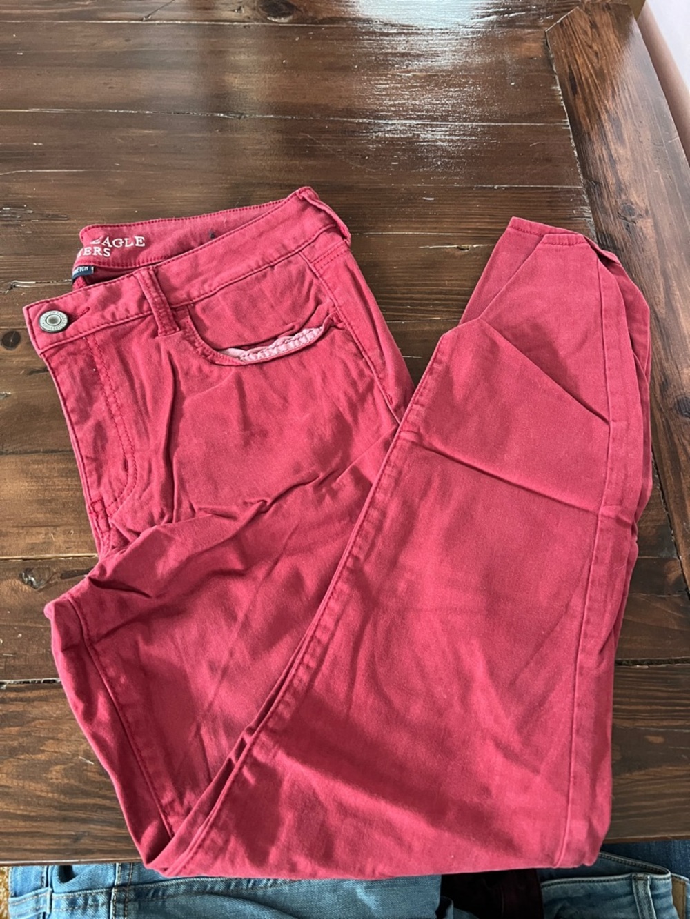 American Eagle Outfitters Women's Rose Pink Skinny Jeans
